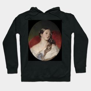 Portrait of Queen Victoria - Franz Xaver Winterhalte Hoodie